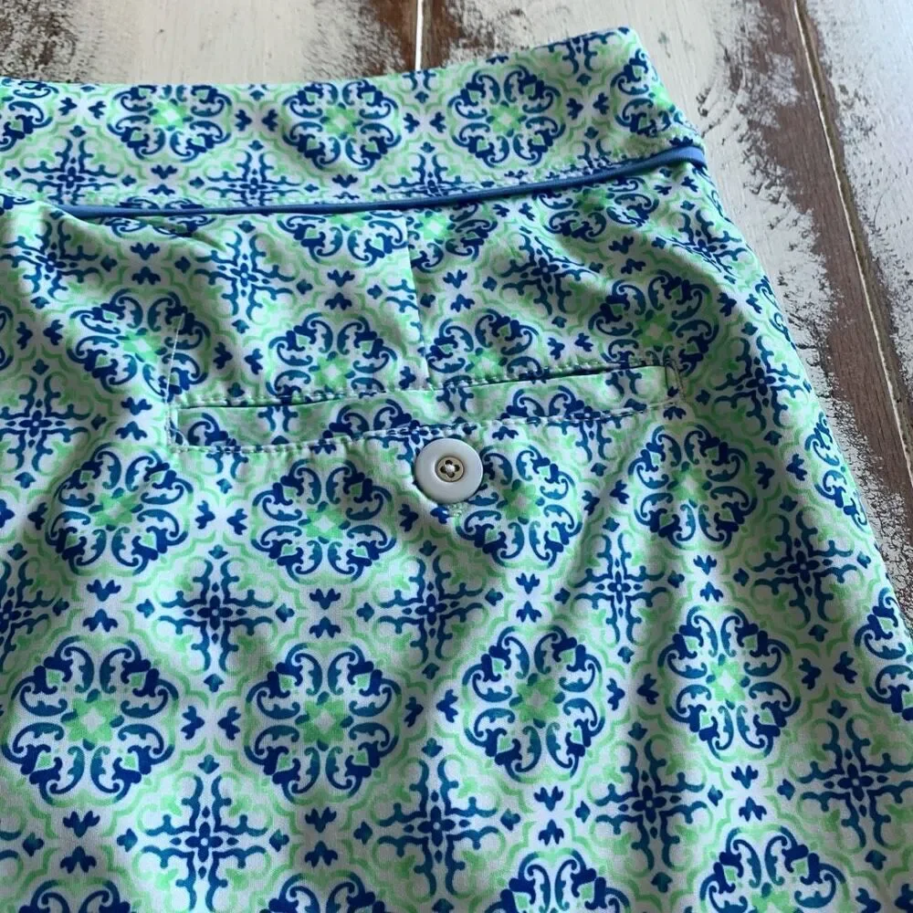 Greg Norman Women's Barcelona Porcelain Wrap Pull On Golf Skort size small